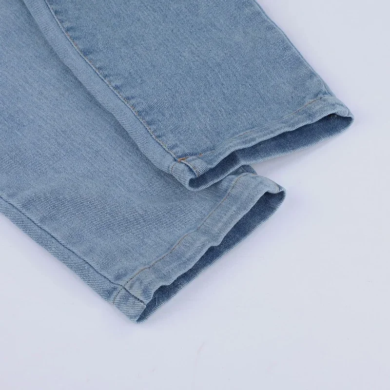 Fashion Women Ladies Baggy Denim Cross Border Special Jeans Bib Full Length Overall Solid Loose Casual Hot Suspender Jumpsuit