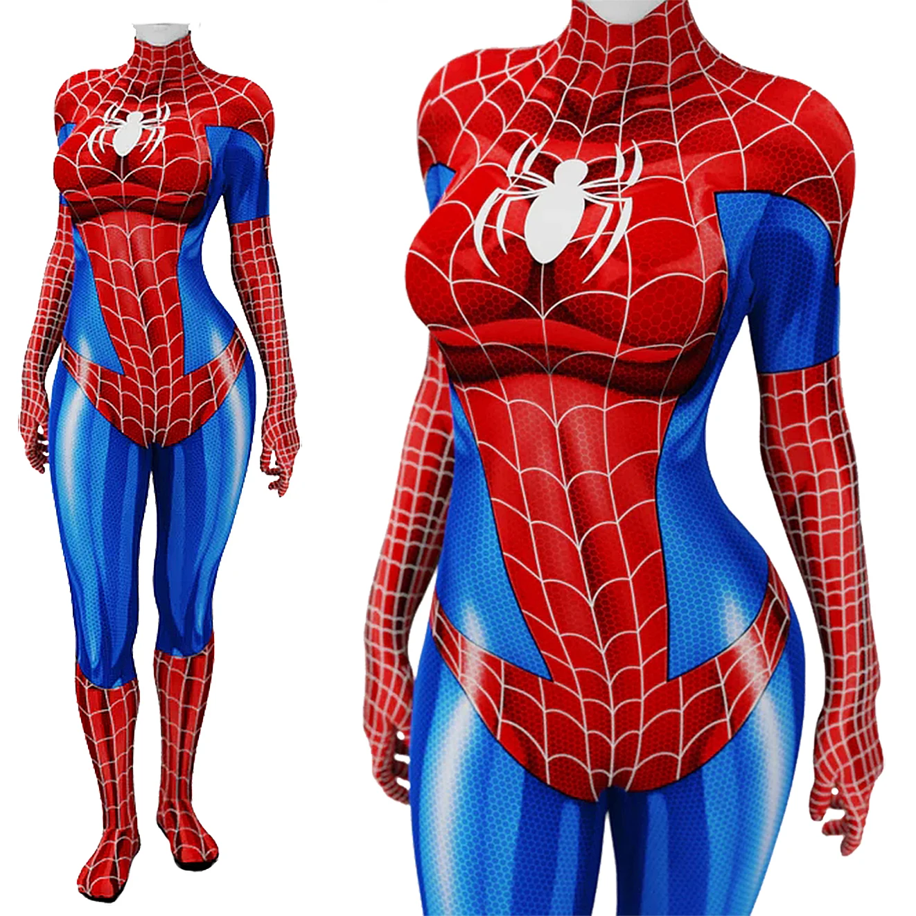 Simbiotic Venom Red Spider Women Cosplay Superhero 3D Printed Spandex Disfraces Para Body Zentai Outfit Costume Di Halloween