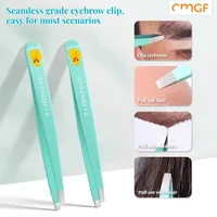 Cmgf-high precision eyebrow clip, small tweezers stainless steel beard plucking tool, eyebrow trimming plucking pliers tool set 1