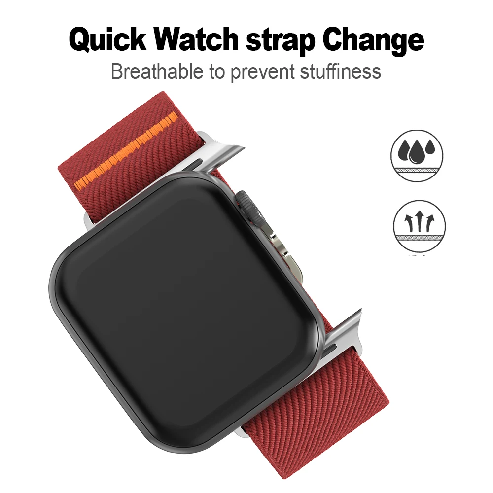 Versatile Nylon Loop Smartwatch Sports Band Bracelet