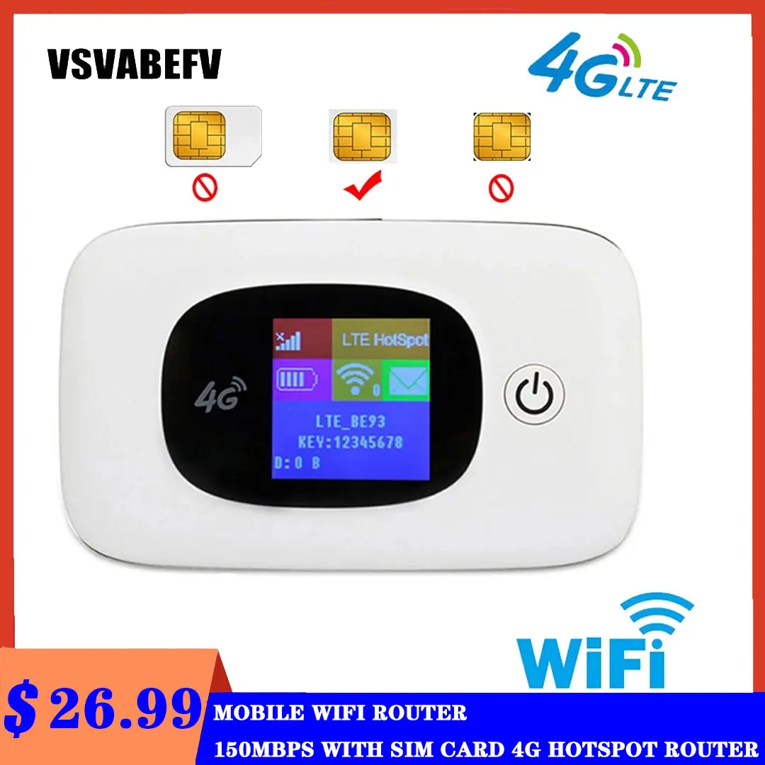 Routeur modem 4G mobile WiFi double cartes SIM avec batterie 5200mAh