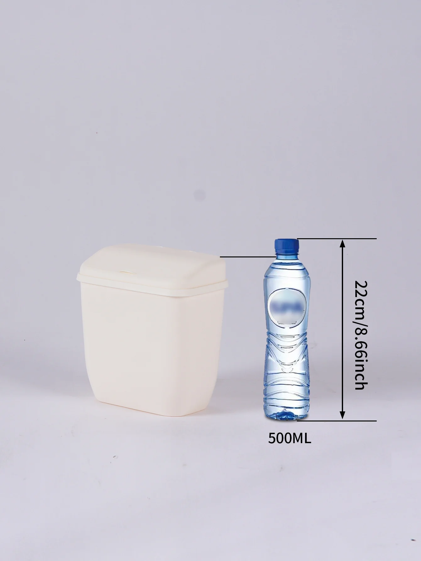 Mini Plastic Wall Mounted Trash Bin for Kitchen Bathroom Home