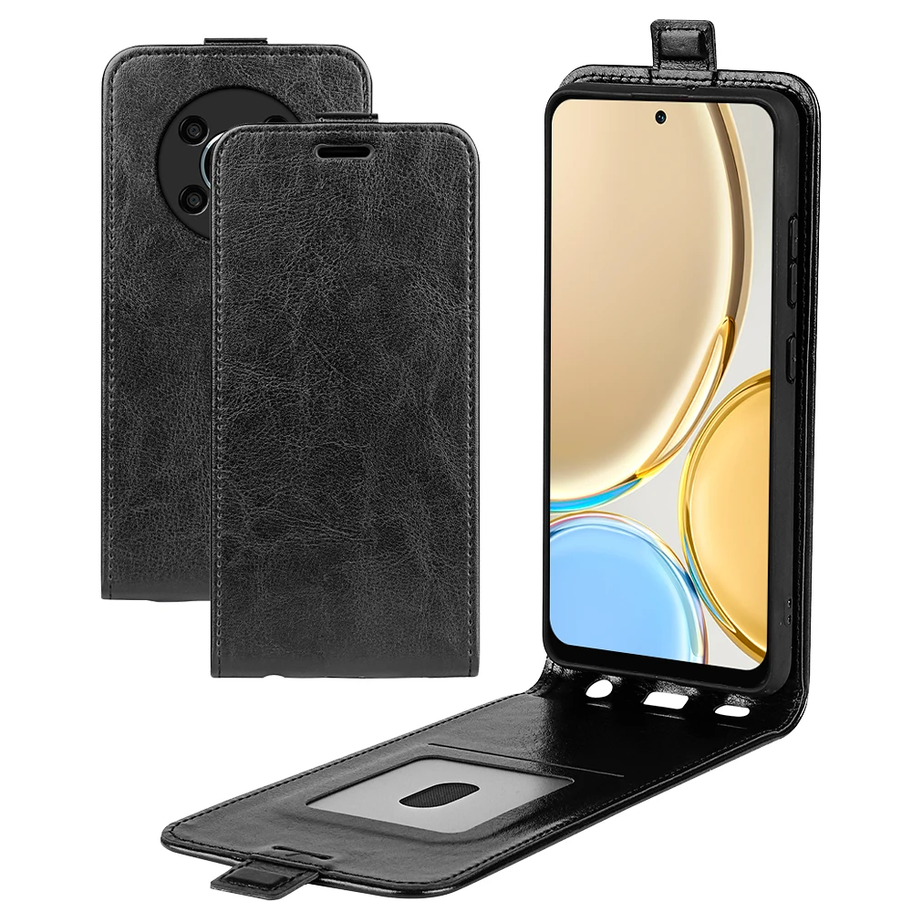 

Honor Magic 4 lite Flip Vertical Case Retro Leather Shockproof Bumper Card Holder Full Cover For Huawei Honor X9 5G / X30 Bags