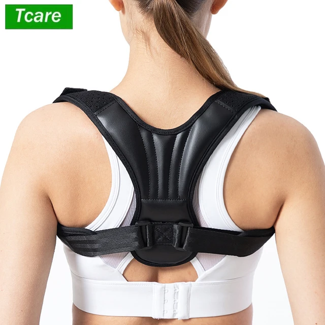 Tcare-faja lumbar mujer Corrector de postura para espalda, corsé ajustable  Unisex, soporte para clavícula, columna vertebral, hombros, corrección de  postura Lumbar