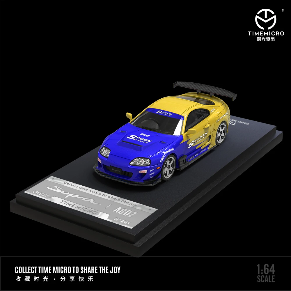 TIME MICRO 限定999台 JZA80 スープラ ギャル付 1/64 TIME MICRO 限定