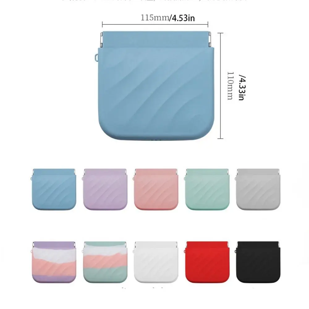 Makeup Bag Mini Cosmetic Bag Travel Supplies Storage Bag Lipstick Storage Bag Self-closing Silicone Leaf Spring Bag Girls 5