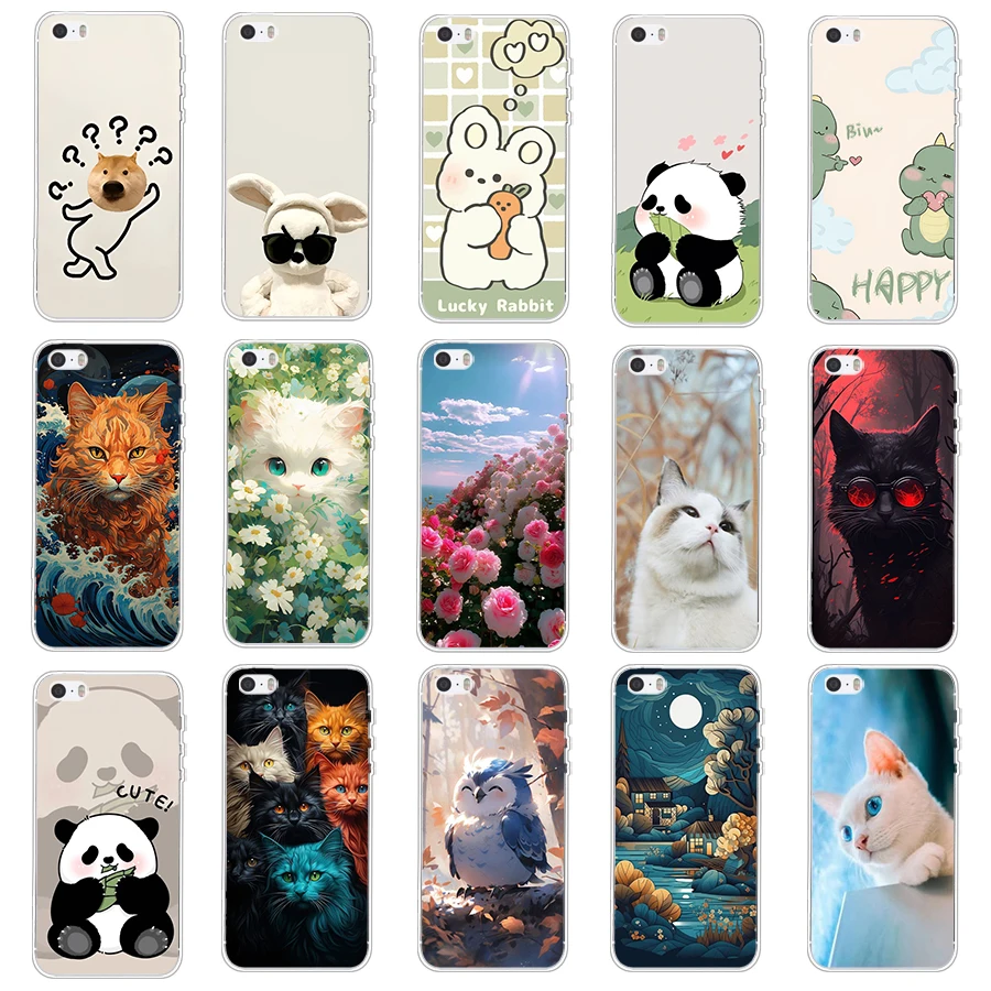 4 Per Iphone 4/4S/5/5S/5C/6/6S/6 Plus/6S Plus Custodia Tpu Custodia Protettiva In Silicone Morbido