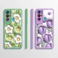 For Tecno Pova Neo Case Straight Edge Tulip Flower Tecno Pova Neo Phone Case Shockproof Soft.jpg