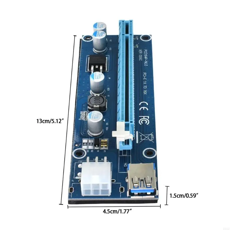 B0KF High-performance USB PCI-E Riser Card Extension Cable for BTC Miner