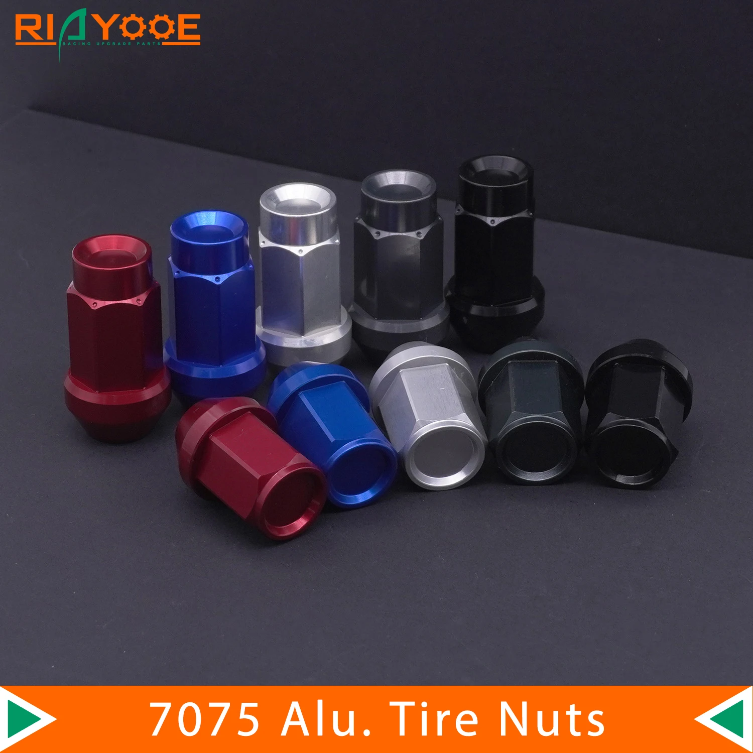 Car Wheel Lug Nuts 7075t6 Aluminum M12x1.5 M12x1.25 M14x1.5