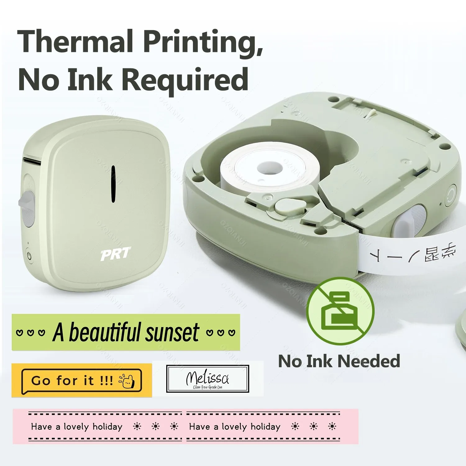 Portable Mini Label Machine Q2 Adhesive Sticker Printer Bluetooth Thermal Pocket Home Office Labeler Similar as D110 D11 Printer