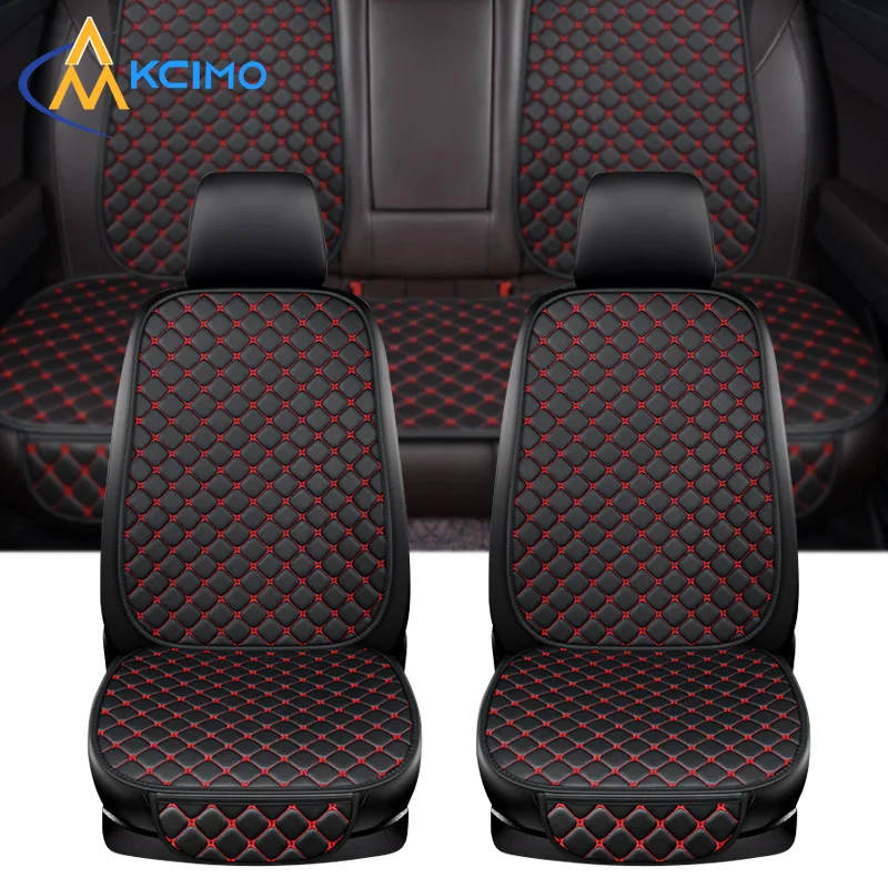 Universal Pu Leather Car Seat Cover Seat Back Soft Cushion Minimalism Chair Carpet Pad Auto Accessories