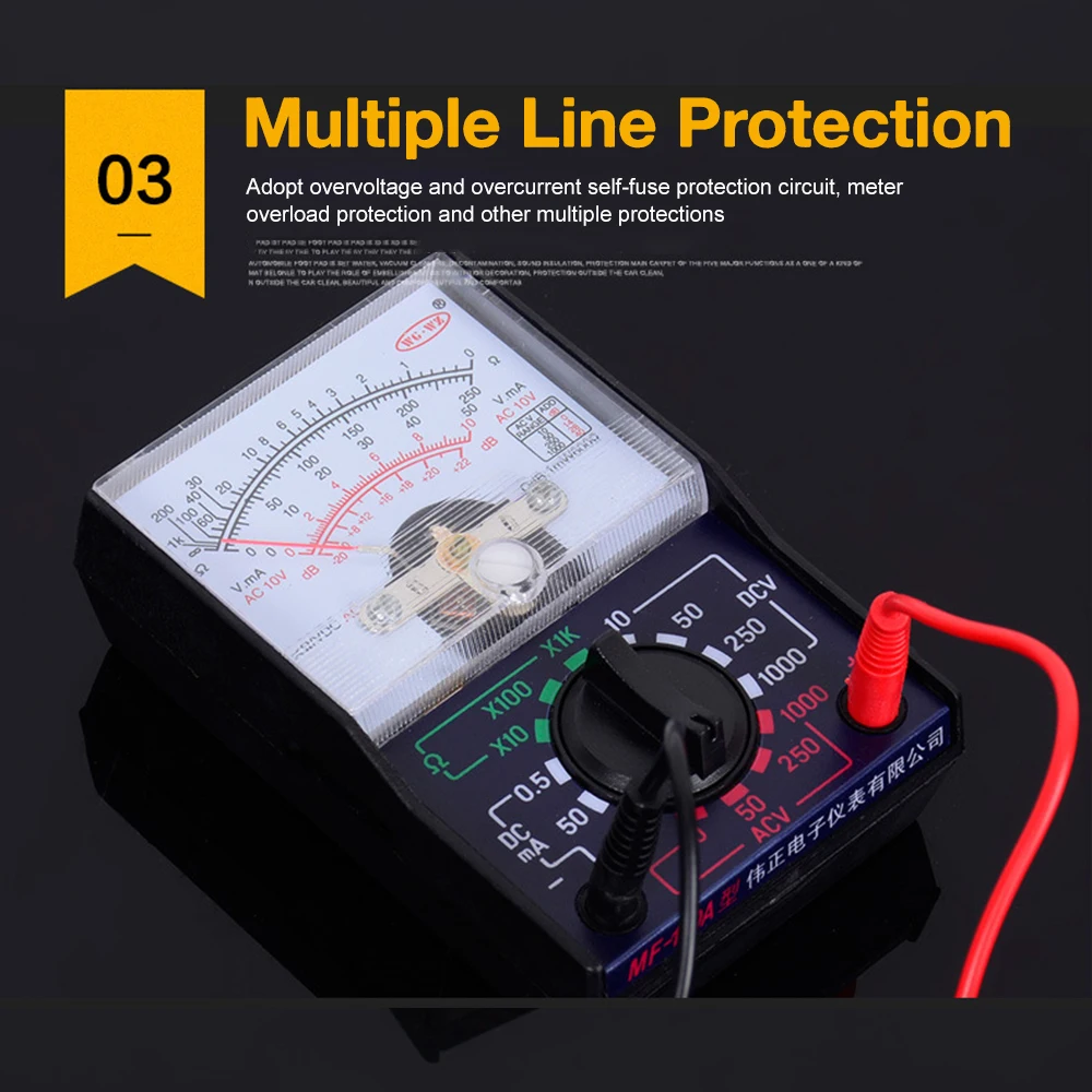 Multimètre analogique MF-110A AC/DC - Outil de mesure pour modélisme