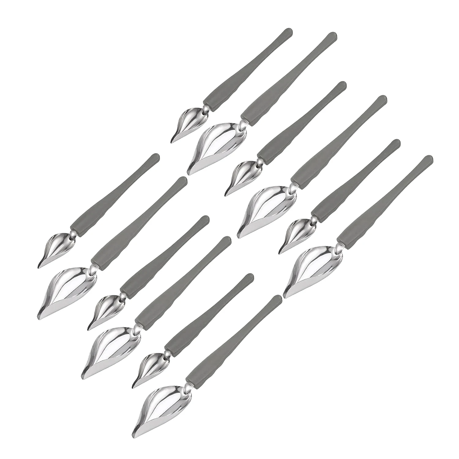 

12 шт., ложка для шоколада, ложка-карандаш, для декоративных тарелок, тортов, кофе