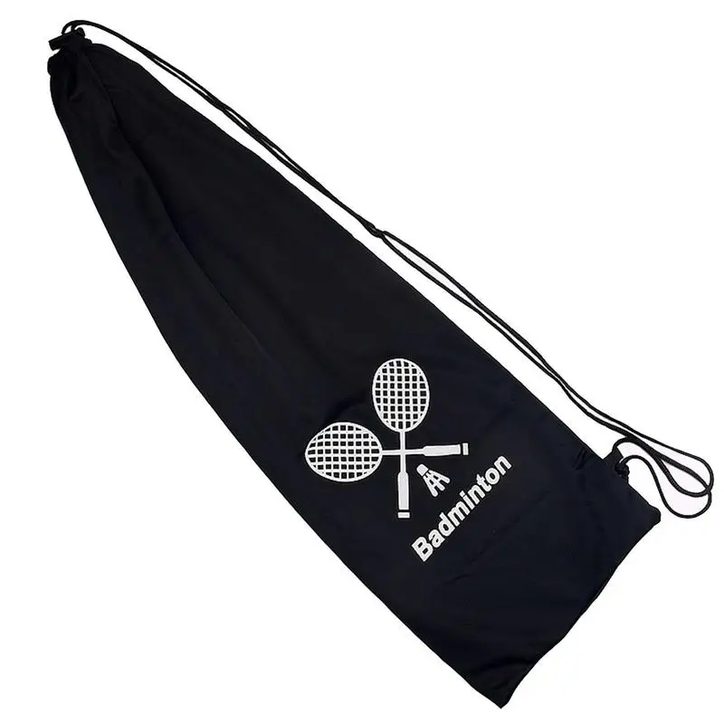 Portable Badminton Racket Bag Tennis Racket Protection Drawstring Bags Fashion Velvet Storage Bag Case Outdoor Sport Accessories