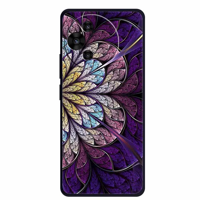 Luxury TPU Soft Silicone Back Cover with Floral and Love Design
