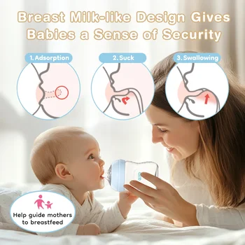 Baby PP Feeding Bottle with Handles 50/240/330ML 4