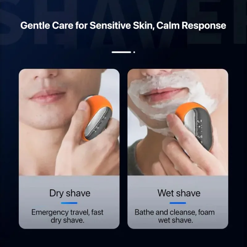 Mini Portable Electric Shaver Men Multi-Function Waterproof USB Rechargeable Shaver