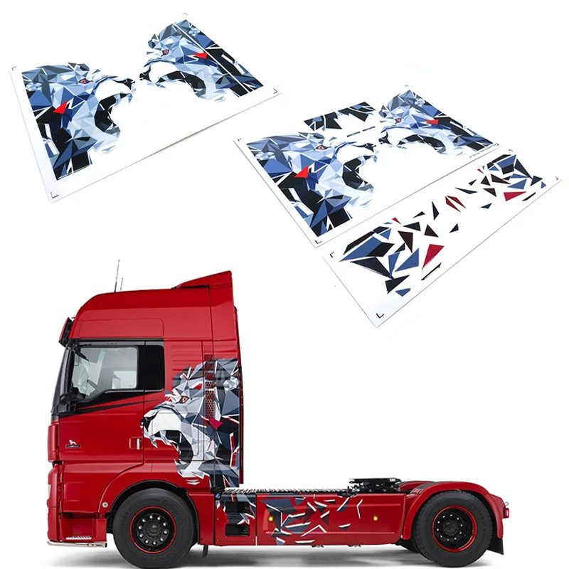 Lion Graphics Model Sticker Decorate for 1/14 Tamiya RC Truck