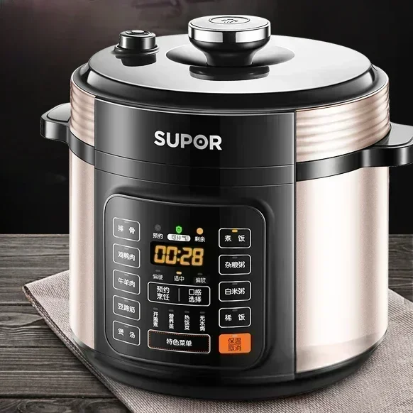 New electric pressure cooker. 6L large capacity. Intelligent reservation. For home.