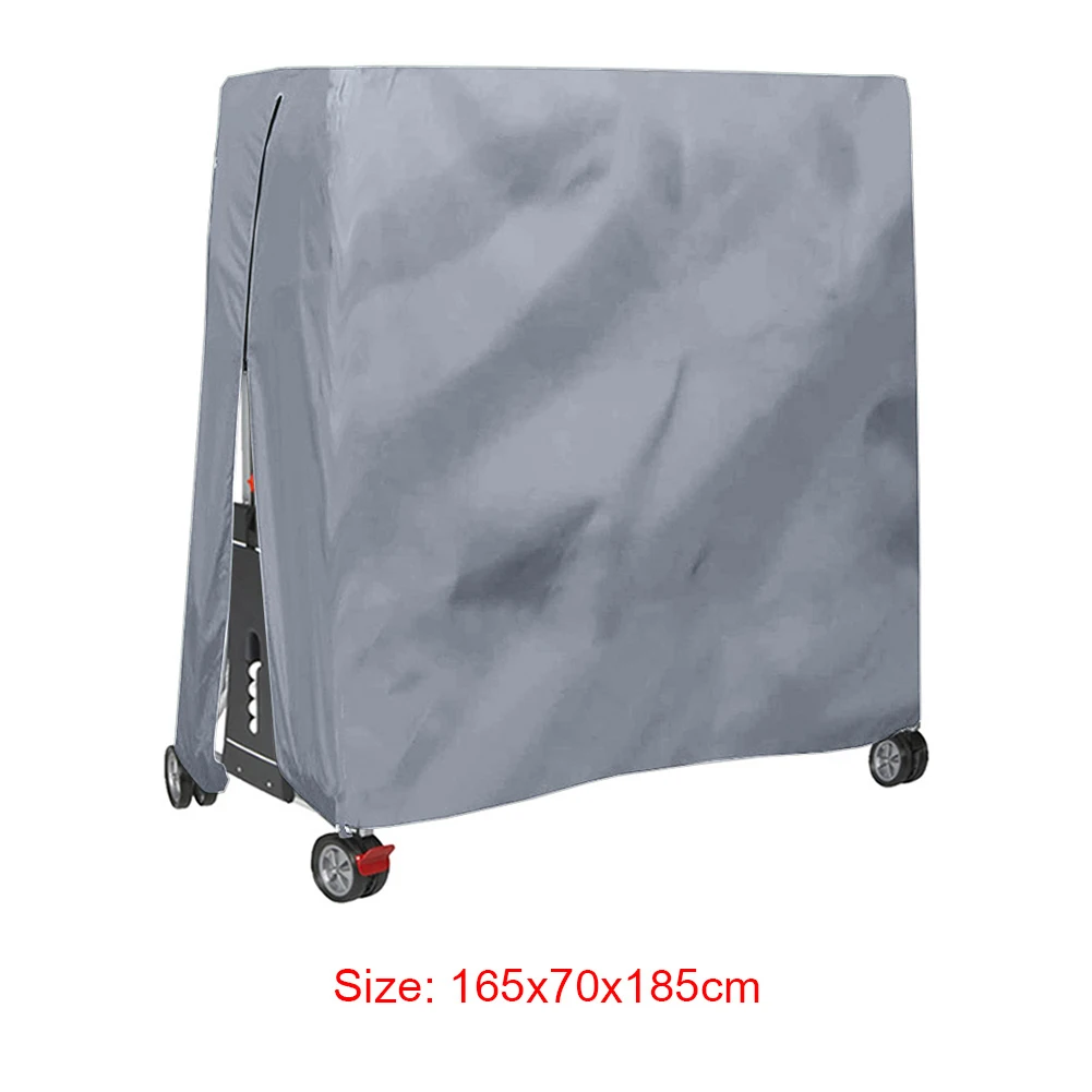210D Oxford Fabric Folding Ping Pong Table Cover Zipper Table Tennis Table Protector Cover Heavy Duty for All Weather Protection