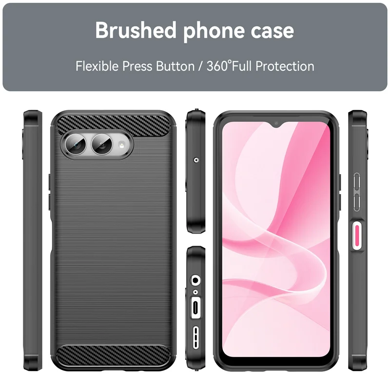 For T-Mobile T Phone 3 Case T-Mobile T Phone 3 3 Pro Cover Shockproof Silicone Brushed TPU Protective Cover T-Mobile T Phone 3 5