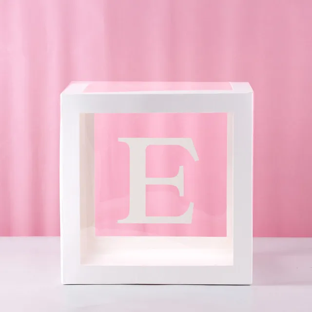 First Birthday Balloon Boxes for Party Decorations - Baby Shower Decor with ONE Letter