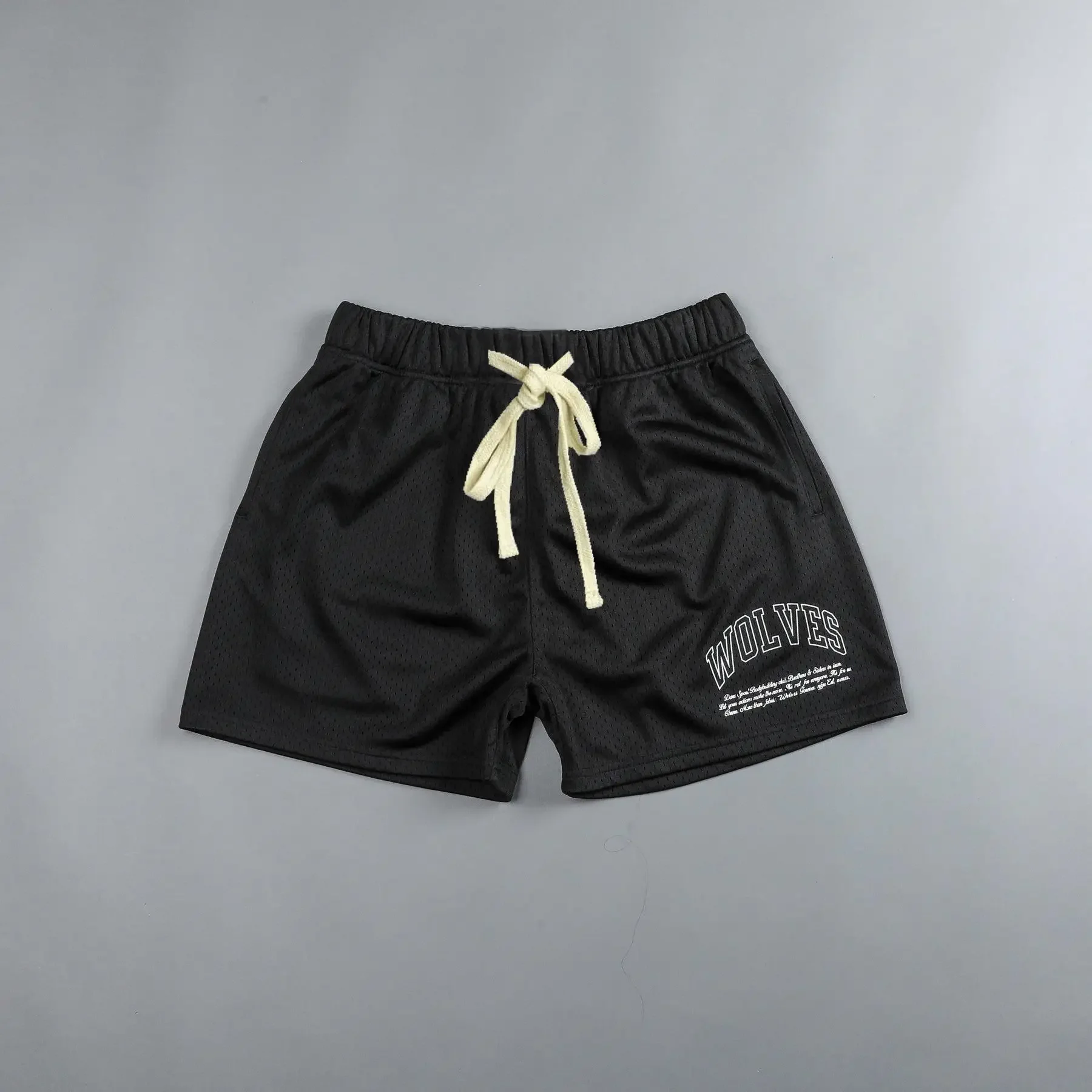 American Style Basketball Shorts Men's Fitness Running Squat Training Casual Breathable Knee-Length Three-Quarter Dry Quick