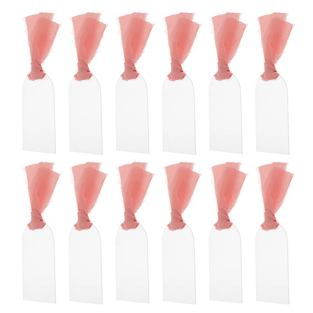 

Wedding Seating Tags Acrylic Chair Reserved Signs Hanging Accessory Clear Transparent Party Chairs