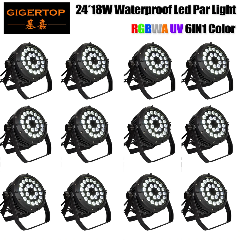

Discount Price 24x18W Lights DJ Party Can Lights RGBWA UV LED Washing Lighting Professional Disco Lights DMX-512 Sound Activated