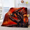 Aliens Movie Soft Throw Blanket Space Monster Printed Bedspread Sofa Couch Covers Travel Camping Blanket Children Adult Gift 5