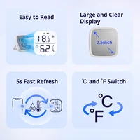 1-5PCS SONOFF SNZB-02D Zigbee Temperature Humidity Sensor With LCD Display Smart Home Monitoring Module for Alexa Google Home 2