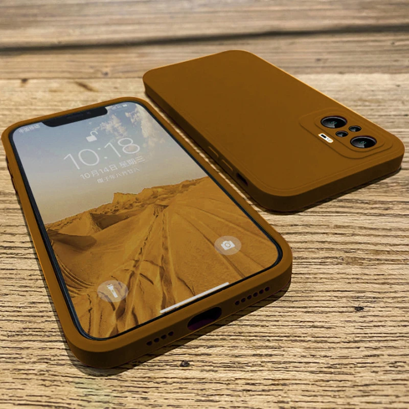 Square Liquid Silicone Phone Case For Poco X3 X4 Pro NFC F3 GT M3 M4 Pro 5G For Xiaomi Redmi Note 11 10S 10 9S 9 8 Pro Max Cover