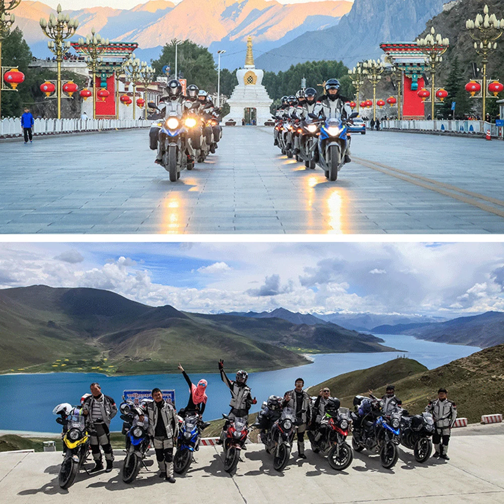 Motorcycle Riding Suit Jacket Men Motorcyclist Waterproof Pants Women Outdoor Protective Equipment Removable Soft Breathable