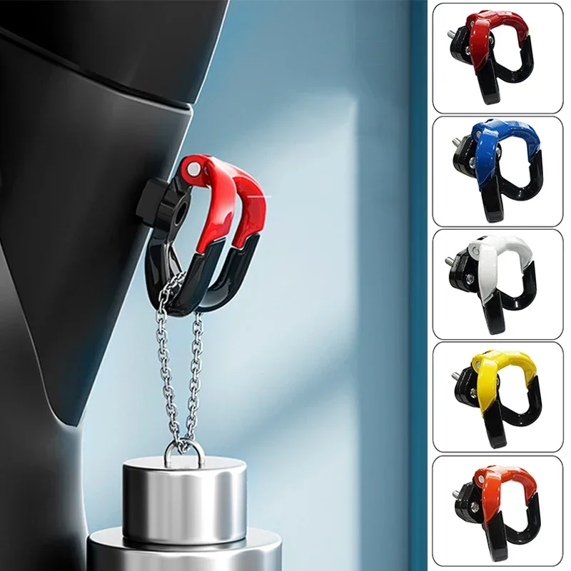 Universal Aluminium Alloy Motorcycle Double Hook Helmet Bag Carry Hook Holder For Dirt Bike Electric Scooter Moped