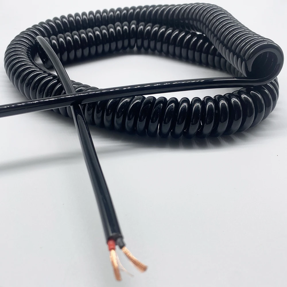 Câble en spirale à ressort rétractable, 2 conducteurs, 3, 4, 5, 6, 8, 9,  10, 12, 14 conducteurs, 0.2mm, 0.3mm, 0.5mm, 1.0mm, peut étirer le fil -  AliExpress