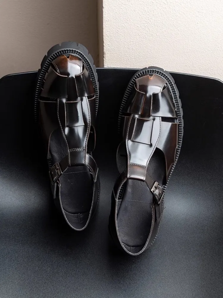 36サイズ MEDI WESTERN BUCKLE SANDALS Ladies Western Double