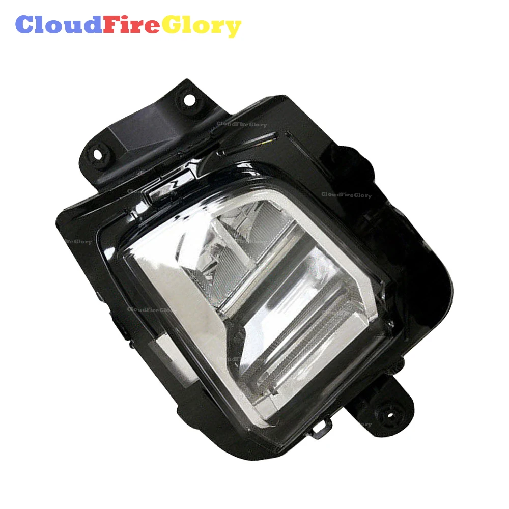 

CloudFireGlory For Cadillac XTS 2018 Front Left Or Right Bumper Fog Light Lamp Clear Lens Plastic Black 20874098 20874099