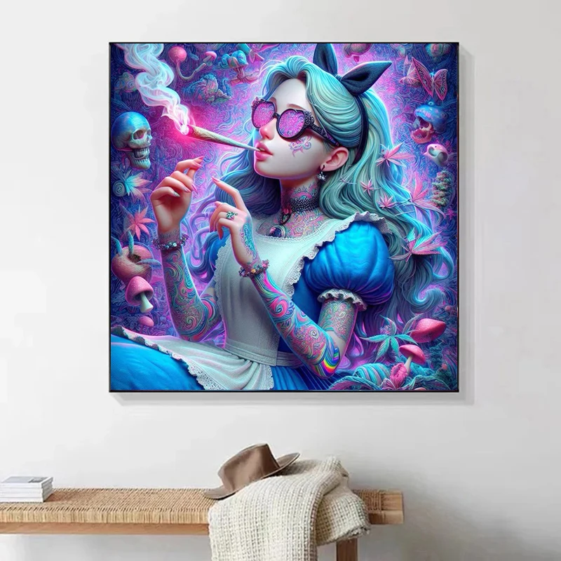 DIY Cartoon Girl Fairy Dust Diamond Painting Kit Home Decor