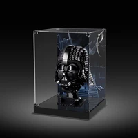 18.6X 18.6X 26.3cm Building Block Acrylic Display Box Show Case For Lego 75304 Death Hemer Dustproof Clear Crystal Nut Type 2
