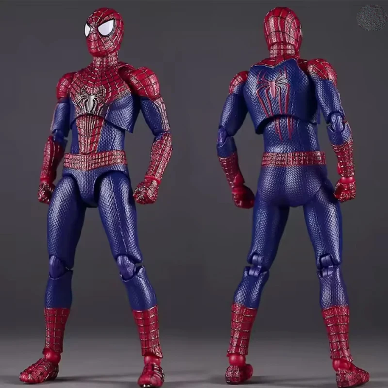 Mafex Nr. 248 Andrew Garfield Amazing Spider-Man 2 Artikulierte Actionfigur mit austauschbaren Köpfen, Händen und Ständer, Sammlermodell