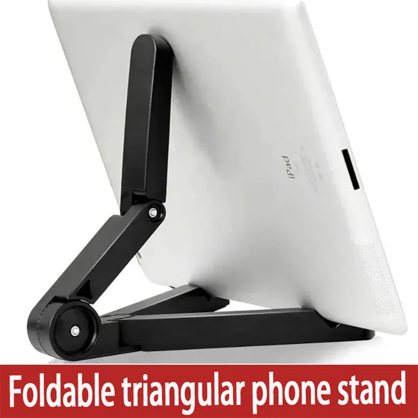 Portable Folding Triangular Stand – Compact and Easy-to-Carry Tablet and Phone Holder