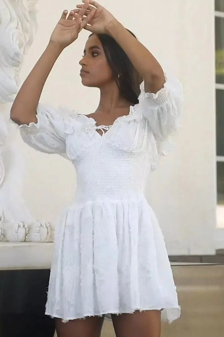 Boho Inspired Ruffled Neckline Off 