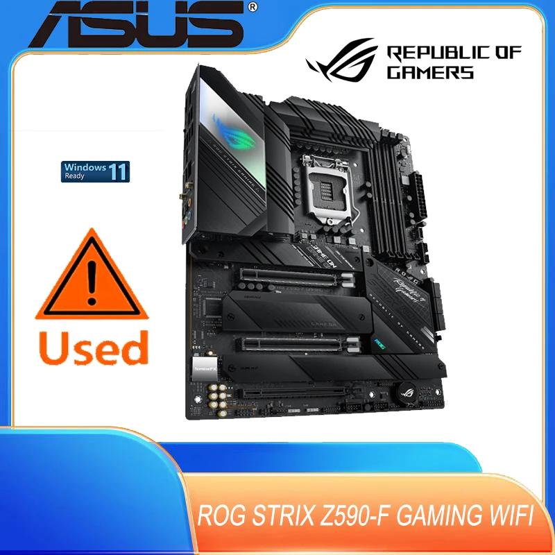 Placa-mãe ASUS ROG STRIX Z590-F GAMING WIFI LGA1200 ATX - AliExpress