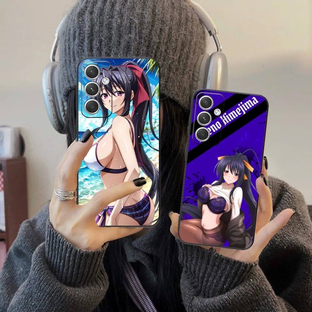 High School Dxd Akeno Mobile Phone Case For Samsung Galaxy S24 S23 S22 S21 S20 S10 S9 Plus Fe Ultra Lite Black Cover Funda