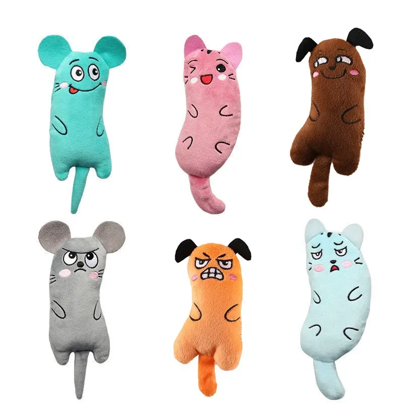 Interactive Plush Catnip Chew Toy for Kittens - Squeaky Play Accessory