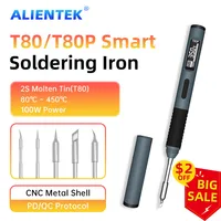 ALIENTEK T80 T80P Smart Soldering Iron PD 65W QC Adjustable Constant Temperature Portable Smart Soldering Iron Kit C245 Tools 1