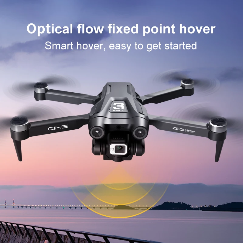 Drone Z908 PRO/MAX 8K Brushless GPS WiFi FPV avec Double Caméra et Évitement d'Obstacles