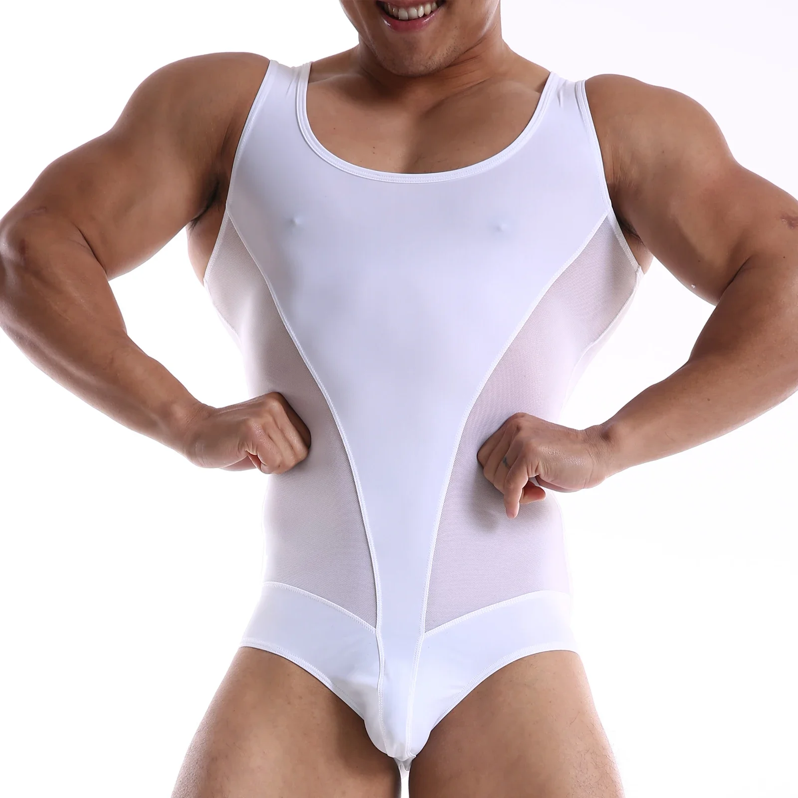 FYXLJJ Men's Vest Bodysuit Sexy One-piece Casual High Elasticity Body Shapers Male Slimming Corset Body Shaper Tank Top Jumpsuit