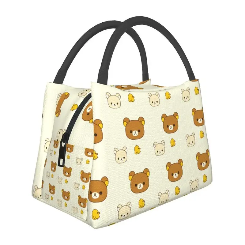 

Кавайный мультяшный медведь Rilakkuma многоразовый Ланч-бокс, Термоизолированный Ланч-бокс для пищевых продуктов, больничный офисный пинический контейнер